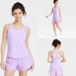 XS - Womens Sprint Free Racerback Tank Top - All In Motion - Purple